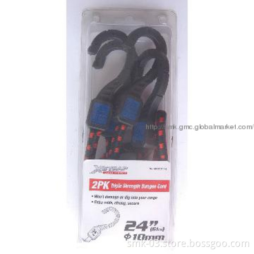 2PK 24\"x10mm Triple Strength Bungee Cord GS approved